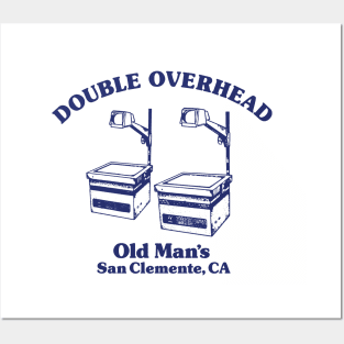 Double Overhead Old Man's, San Clemente, CA - Light Posters and Art